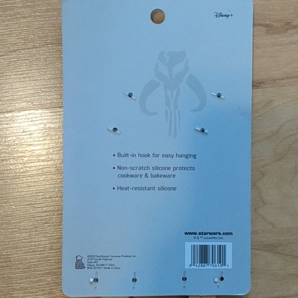 Star Wars Mandalorian Grogu Kitchen Silicone Spatula and Spoon Set - Picture 6 of 7